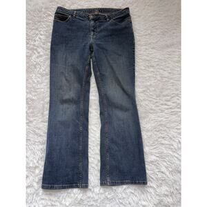 Eddie Bauer women's sz 12P classic blue jeans. Great pair, comf